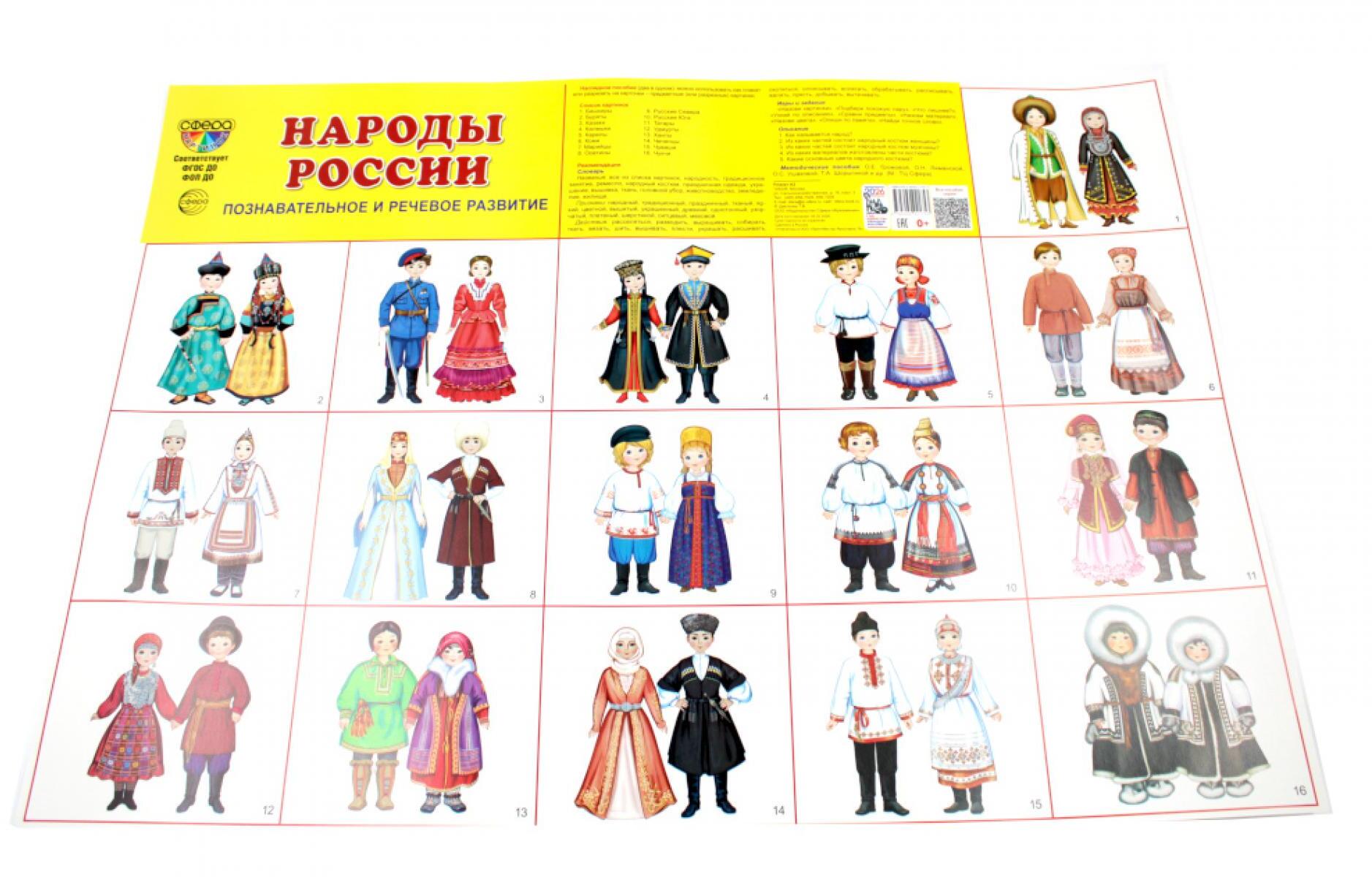 Демонстрационный плакат СУПЕР А2 Народы России