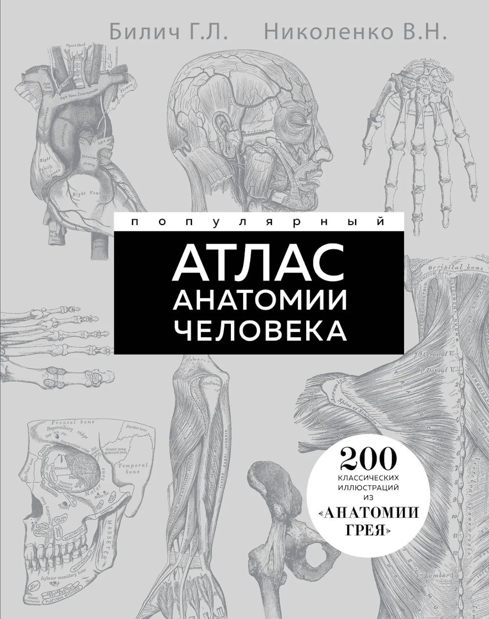 Популярный атлас анатомии человека. 200 классических иллюстраций из "Анатомии Грея"