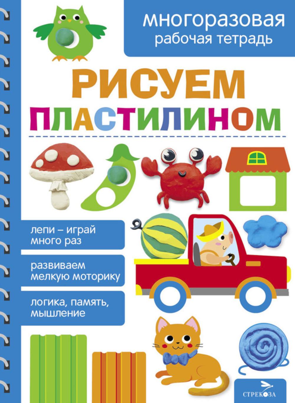 Рисуем пластилином. Многоразовая рабочая тетрадь