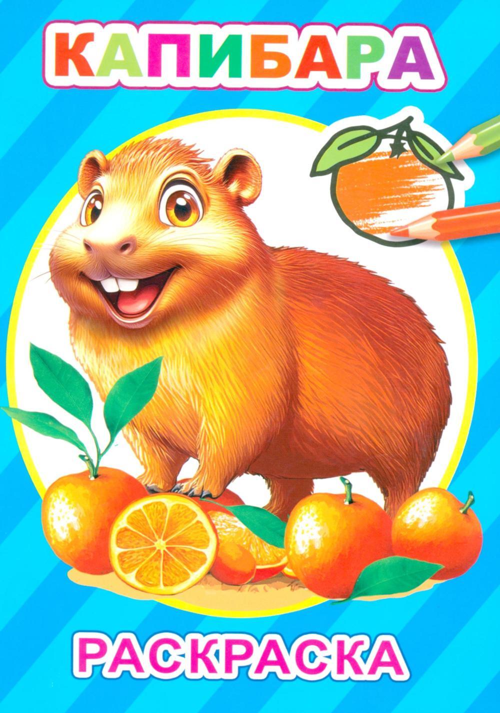 Капибара:  раскраска