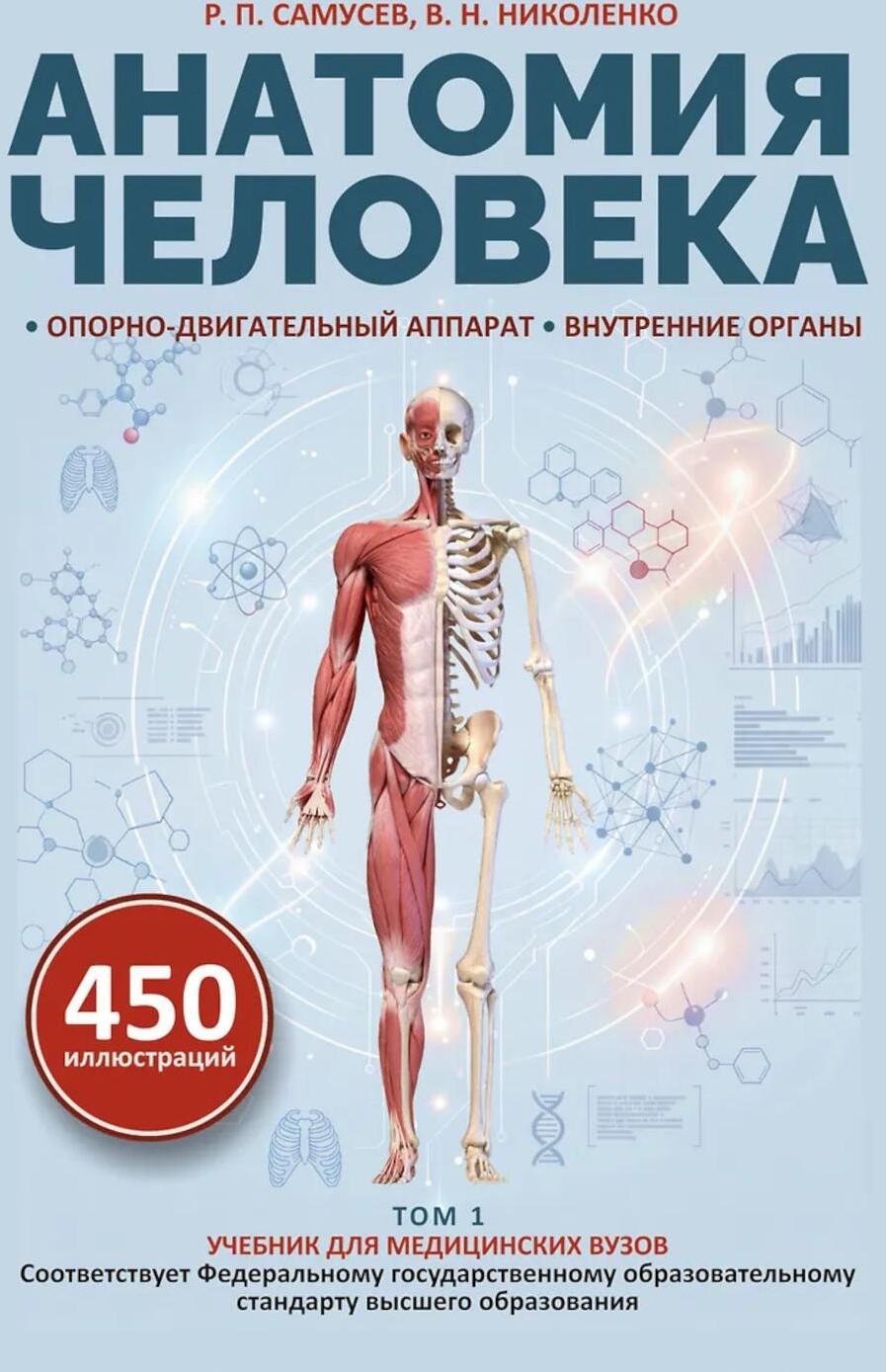 Анатомия человека. Опорно-двигательный аппарат, внутренние органы