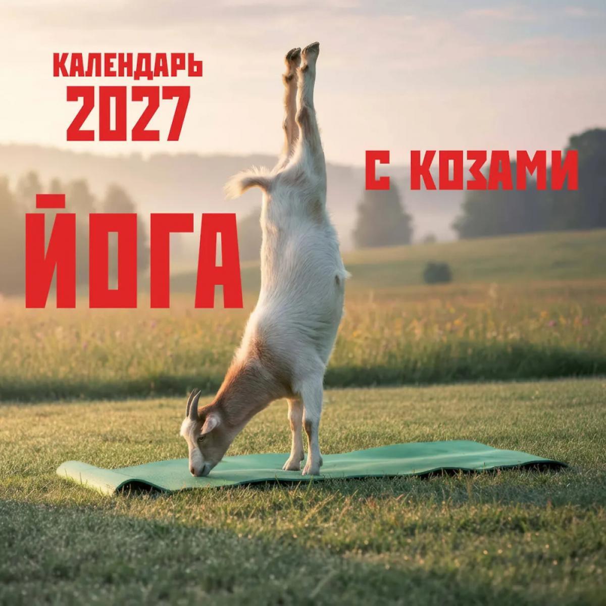 Йога с козами. Календарь настенный на 2027 год