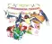 КБ-17236 Комплект для оформления интерьера. 8 марта. Вестники весны (3 фигуры ласточек А4, 10 цветов, гирляда)