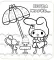 My Melody. Раскраска