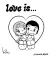 Love is... Раскраска