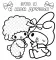 My Melody. Раскраска